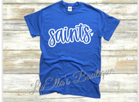 Saints Cursive